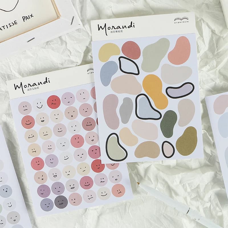 Mohamm Morandi Series Kawaii Cute Sticker Custom Stickers Diary Stationery