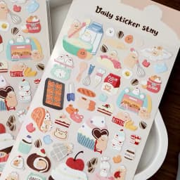 BONITO Cake Desserts Cute Hamster Bakery Stickers Scrapbooking Diy Journal Diary Stationery Sticker School Supplies Gift