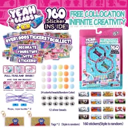 80/160 pcs hot selling toy sticker creative funny stationery stick rolls Sticker bracelet colorful