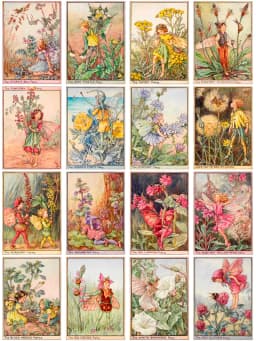 16Pcs/Pack Vintage Retro Garden Elf Fairy Sticker DIY Craft Scrapbooking Album Junk Journal Decorative Stickers