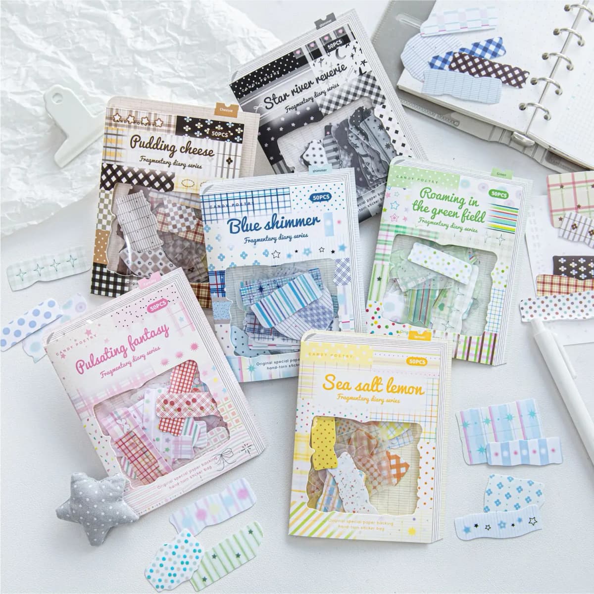 50pcs/1lot Kawaii Scrapbook Sticker Fragmented diary Scrapbooking Supplies Planner Decorative Stationery Sticker
