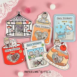 40pcs /1lot Kawaii Stationery Stickers good day series Diary Decorative Mobile Stickers Scrapbooking DIY Craft Stickers
