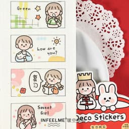 40pcs /1lot Kawaii Stationery Stickers good day series Diary Decorative Mobile Stickers Scrapbooking DIY Craft Stickers