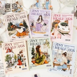 20pcs/lot Memo Pads Material Paper Warm and always safe Junk Journal Scrapbooking Retro Background Decoration