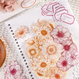 40pcs/lot Kawaii Scrapbook Stickers Vintage Bloom period Junk Journal Gold Planner Stationery Sticker Planner Decorative sticker