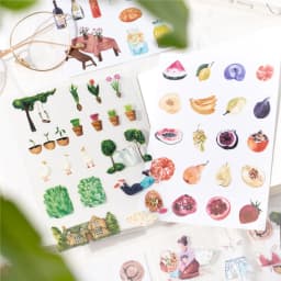 10pcs/1lot Kawaii Scrapbook Stickers Comfortable life Junk Journal Gold Planner Stationery Planner Decorative