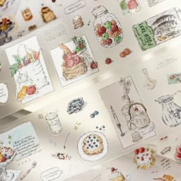 Journal GO 5cmx2m Four Hours A Day Sticker Tape for Mobile Laptop Decoration Card Craft Making Masking Tape