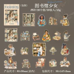 20pcs/lot Kawaii Stationery Stickers Planner's day-to-day DIY Junk Journal Paper stickers Planner Decorative Mobile stickers