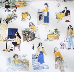 15pcs/1lot Kawaii Scrapbook Stickers Workplace cultivation Collection Junk Journal Gold Planner Stationery Sticker Decorative