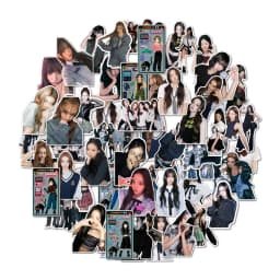55pcs MEOVV Album BURNING UP Stickers HD Printing Matte Film Waterproof Stickers Anna Narin Gawon Fans Collection Gift