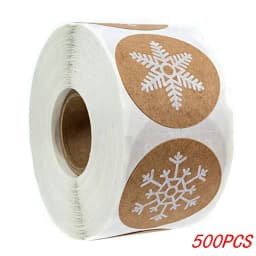 50-500Pcs Christmas Tree Santa Claus Merry Christmas Stickers 2.5cm Thank You Stickers for Gift Sealing Holiday Candy Bag Decor