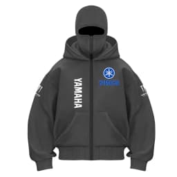 2026 yamaha logo Motorcycle Jacket Hoodie Logo Print Double Hood Masked Sweatshirt Pullover Motorcycle Jacket Fashion Men's Clot