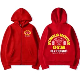 Powerhouse Gym Logo Zipper Hoodie Men's Women Fashion Gothic Geek Fitness Zip Up Jacket Hoodies Sweatshirts Oversized Streetwear