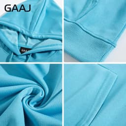 GAAJ Lightweight Hoodie & Sweatshirt 260gsm Soft Casual Pullover 21 Colors Men Women Unisex Comfortable Daily Wear Fit