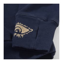 Men Vintage Letter Print Crewneck Sweatshirt Indigo Washed Distressed Raglan Sleeve Japanese Retro Casual Pullover Top