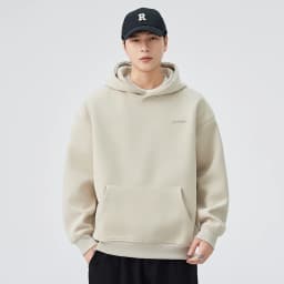 DUKEEN 420G Heavyweight Men's Hooded Sweatshirt Autumn and Winter Casual Trend Embroidered Loose Fit Pullover Men's Clothing