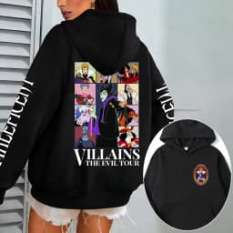 Villains Maleficent Men Hoodie Cartoon Anime Women Pullover Tops 2026 New Fashion Autumn Spring Couple Oversized Sweatshirts