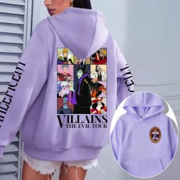 Villains Maleficent Men Hoodie Cartoon Anime Women Pullover Tops 2026 New Fashion Autumn Spring Couple Oversized Sweatshirts