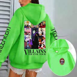 Villains Maleficent Men Hoodie Cartoon Anime Women Pullover Tops 2026 New Fashion Autumn Spring Couple Oversized Sweatshirts