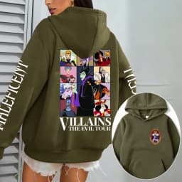 Villains Maleficent Men Hoodie Cartoon Anime Women Pullover Tops 2026 New Fashion Autumn Spring Couple Oversized Sweatshirts