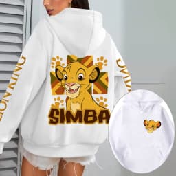 The Lion King Men Hoodie Cartoon Anime Women Pullover Tops 2026 New Casual Autumn Winter Couple Oversized Sweatshirts