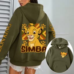 The Lion King Men Hoodie Cartoon Anime Women Pullover Tops 2026 New Casual Autumn Winter Couple Oversized Sweatshirts