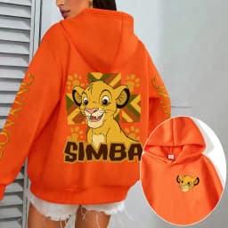 The Lion King Men Hoodie Cartoon Anime Women Pullover Tops 2026 New Casual Autumn Winter Couple Oversized Sweatshirts