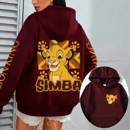 The Lion King Men Hoodie Cartoon Anime Women Pullover Tops 2026 New Casual Autumn Winter Couple Oversized Sweatshirts