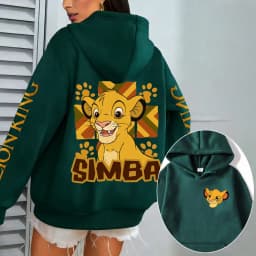 The Lion King Men Hoodie Cartoon Anime Women Pullover Tops 2026 New Casual Autumn Winter Couple Oversized Sweatshirts