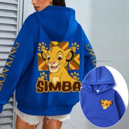 The Lion King Men Hoodie Cartoon Anime Women Pullover Tops 2026 New Casual Autumn Winter Couple Oversized Sweatshirts