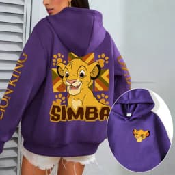 The Lion King Men Hoodie Cartoon Anime Women Pullover Tops 2026 New Casual Autumn Winter Couple Oversized Sweatshirts