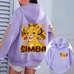 The Lion King Men Hoodie Cartoon Anime Women Pullover Tops 2026 New Casual Autumn Winter Couple Oversized Sweatshirts