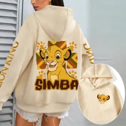 The Lion King Men Hoodie Cartoon Anime Women Pullover Tops 2026 New Casual Autumn Winter Couple Oversized Sweatshirts