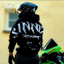 Unisex Loose Fit Pullover Hoodie Sinner Reflective Graphic Harajuku Vintage Fashion American Streetwear Mens Hooded Sweatshirt