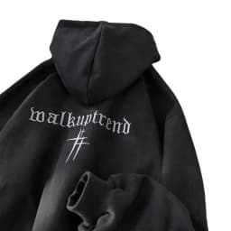 Heavyweight Suede Hoodie Men's Autumn Winter Fashion Brand Handsome American Oversize Loose Fit Coat Polyester Fiber Long Sleeve