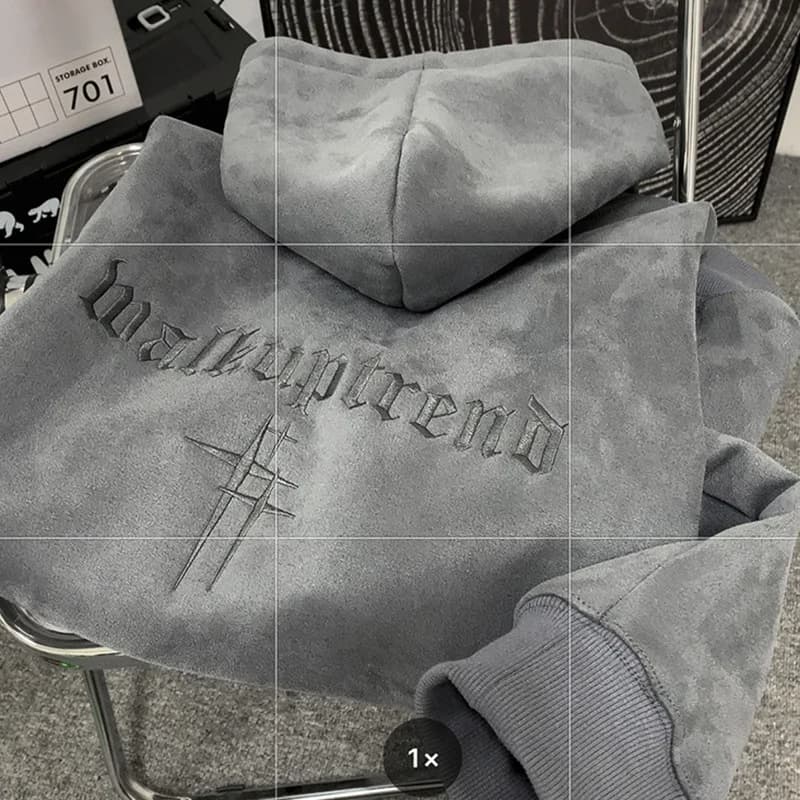 Heavyweight Suede Hoodie Men's Autumn Winter Fashion Brand Handsome American Oversize Loose Fit Coat Polyester Fiber Long Sleeve