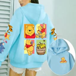 Winnie the Pooh Men Hoodie Cartoon Anime Women Pullover Tops 2026 New Fashion Autumn Winter Couple Sweatshirts Clothes