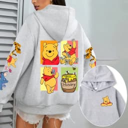 Winnie the Pooh Men Hoodie Cartoon Anime Women Pullover Tops 2026 New Fashion Autumn Winter Couple Sweatshirts Clothes