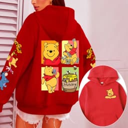 Winnie the Pooh Men Hoodie Cartoon Anime Women Pullover Tops 2026 New Fashion Autumn Winter Couple Sweatshirts Clothes
