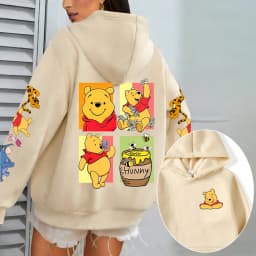 Winnie the Pooh Men Hoodie Cartoon Anime Women Pullover Tops 2026 New Fashion Autumn Winter Couple Sweatshirts Clothes