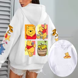 Winnie the Pooh Men Hoodie Cartoon Anime Women Pullover Tops 2026 New Fashion Autumn Winter Couple Sweatshirts Clothes