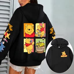 Winnie the Pooh Men Hoodie Cartoon Anime Women Pullover Tops 2026 New Fashion Autumn Winter Couple Sweatshirts Clothes