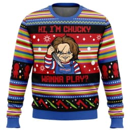 Chucky Chuckie Doll Good Guys Christmas Sweater Couple 2026 New Fashion Men Pullover Tops Cartoon Anime Women Hoodie Sweatshirt