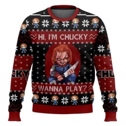 Chucky Chuckie Doll Good Guys Christmas Sweater Couple 2026 New Fashion Men Pullover Tops Cartoon Anime Women Hoodie Sweatshirt