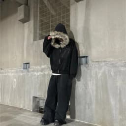 Casual Y2K Zip up Hoodie Faur Collar Harajuku High Street Hip Hop Zipper Sweatshirt Streetwear Retro Rock Goth Loose Punk Jacket