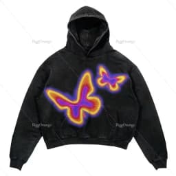 Harajuku New Grunge Oversized Sweatshirt Hoodie Skull Printing Hoodies Women Goth Y2K tops 2023 New Streetwear gothic Clothes