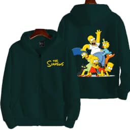 The Simpsons Men Zipper Hoodie 2026 New Casual Women Oversized Sweatshirt Cartoon Anime Couple Jackets Coat Clothes