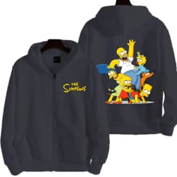 The Simpsons Men Zipper Hoodie 2026 New Casual Women Oversized Sweatshirt Cartoon Anime Couple Jackets Coat Clothes