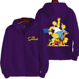 The Simpsons Men Zipper Hoodie 2026 New Casual Women Oversized Sweatshirt Cartoon Anime Couple Jackets Coat Clothes