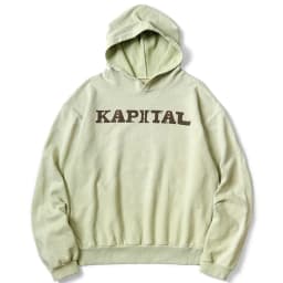 Japan 24AW KAPITAL Hirata Kazuhiro Japanese Casual Cotton Oversized Hoodies Warm Letter Printed Hooded Sweatshirt for Men